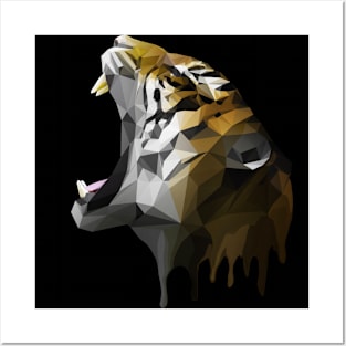 Polygon Tiger Posters and Art